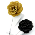 New Korean Version of the Three-Dimensional Camellia Brooch Male/Female Brooch Pin Set Groomsmen Suit Decorative Lapel Pin