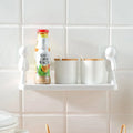 Plastic Wall Mounted Storage Rack Large Nail Free Transparent Sundry Storage Paper Box Tissue Rack Kitchen Shelf Organizer