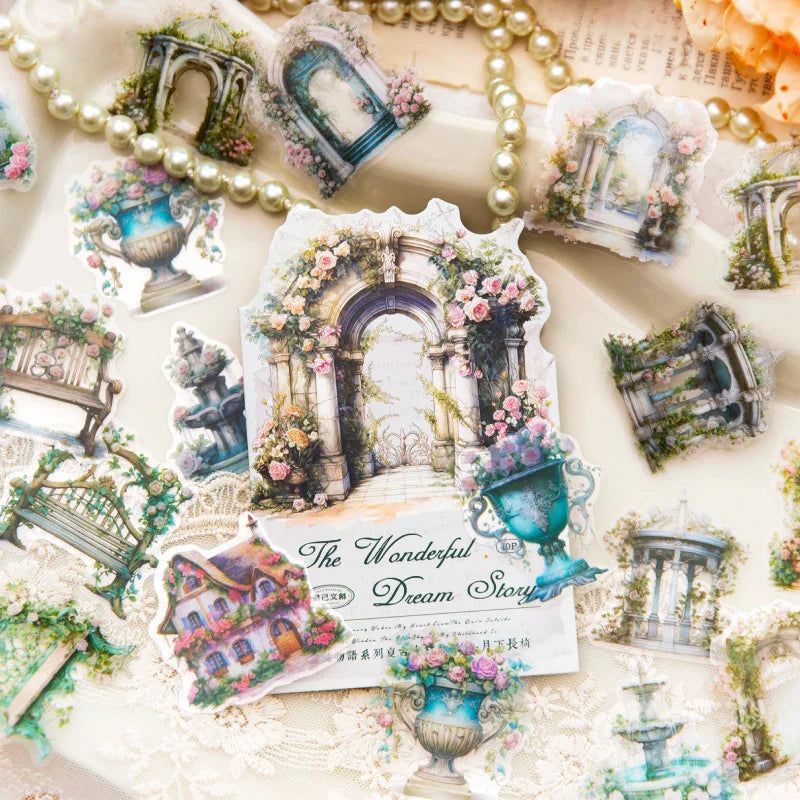 40 Stickers Per Pack Including 6 Retro DIY Decorative Stickers From the Dream Story Series