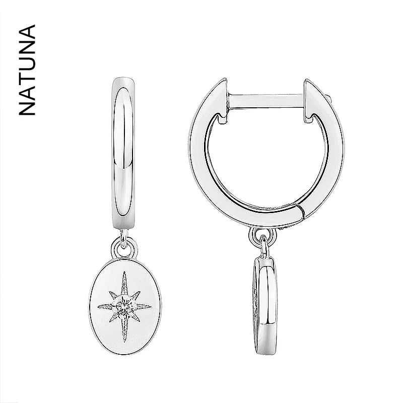 Natuna Wholesale North Star Zircon Fashion Jewelry Earrings Pendientes Custom Earrings for Women