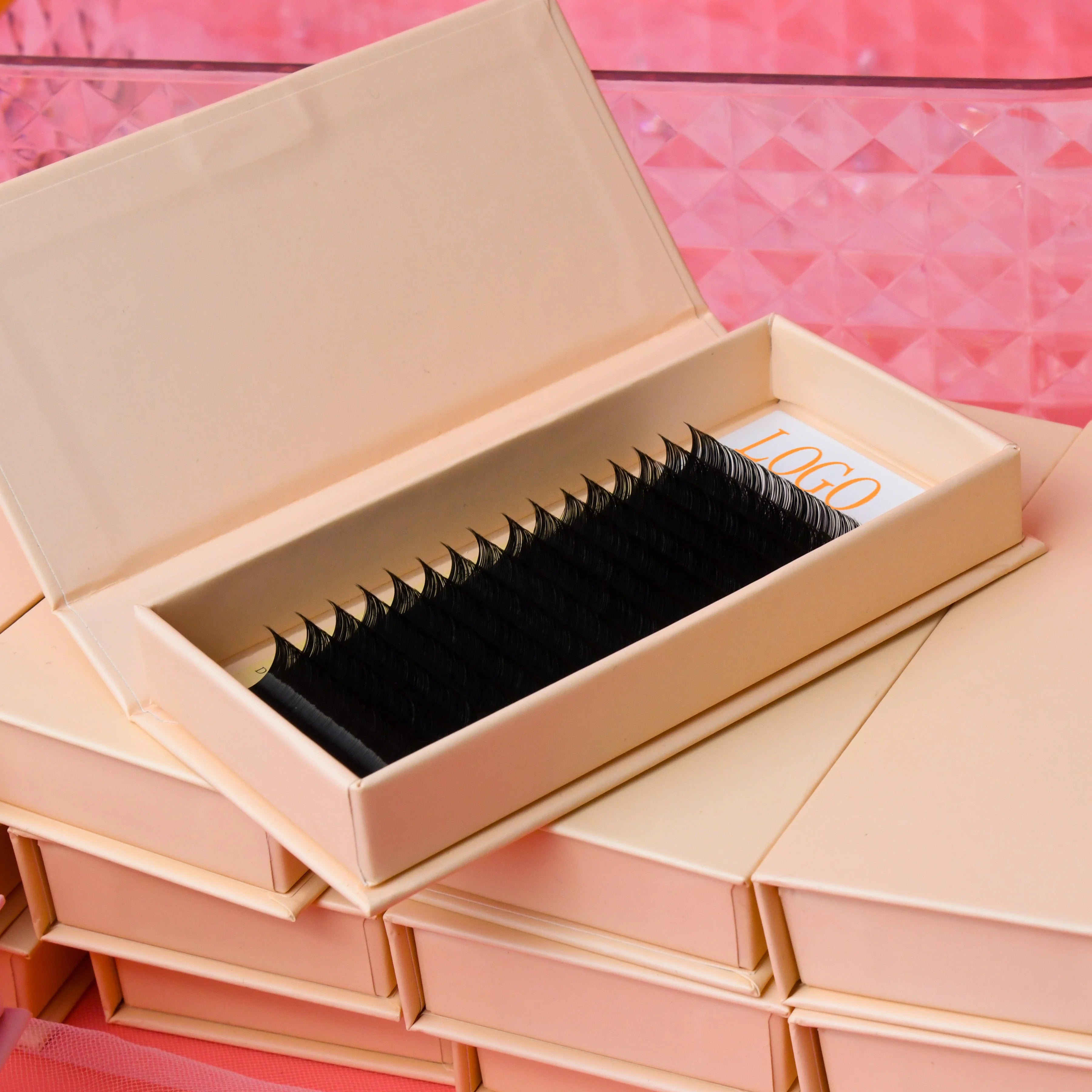 Velvet J B C CC D DD L LC LD M Curl Premium Cashmere Lash Extension Supplies  Dark Matte Mink Eyelash Extension