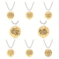 18K Gold Stainless Steel Always Remember You Are Braver Than You Believe Stronger Than You Seem Smarter Than You Necklace