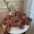 Hot Sale Flower Easter Eggs Fruit Storage Wedding Decoration Woven Wicker Gift Flower Girl Baskets