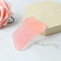 DIY Natural Jade Rose Quartz Gua Sha Tool Heart Shape Stone Natural Handmade Healing Stone Anti Aging Guasha Board