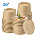 China Factory Kraft Paper Bowl Large Salad Bowls Disposable Styrofoam Bowls Recyclable Material