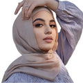 New Design Modal Hijab Set Matching Color With 10cm Cotton Jersey Undercap Premium Matching Bamboo Woven  Modal Cotton Hijab Set