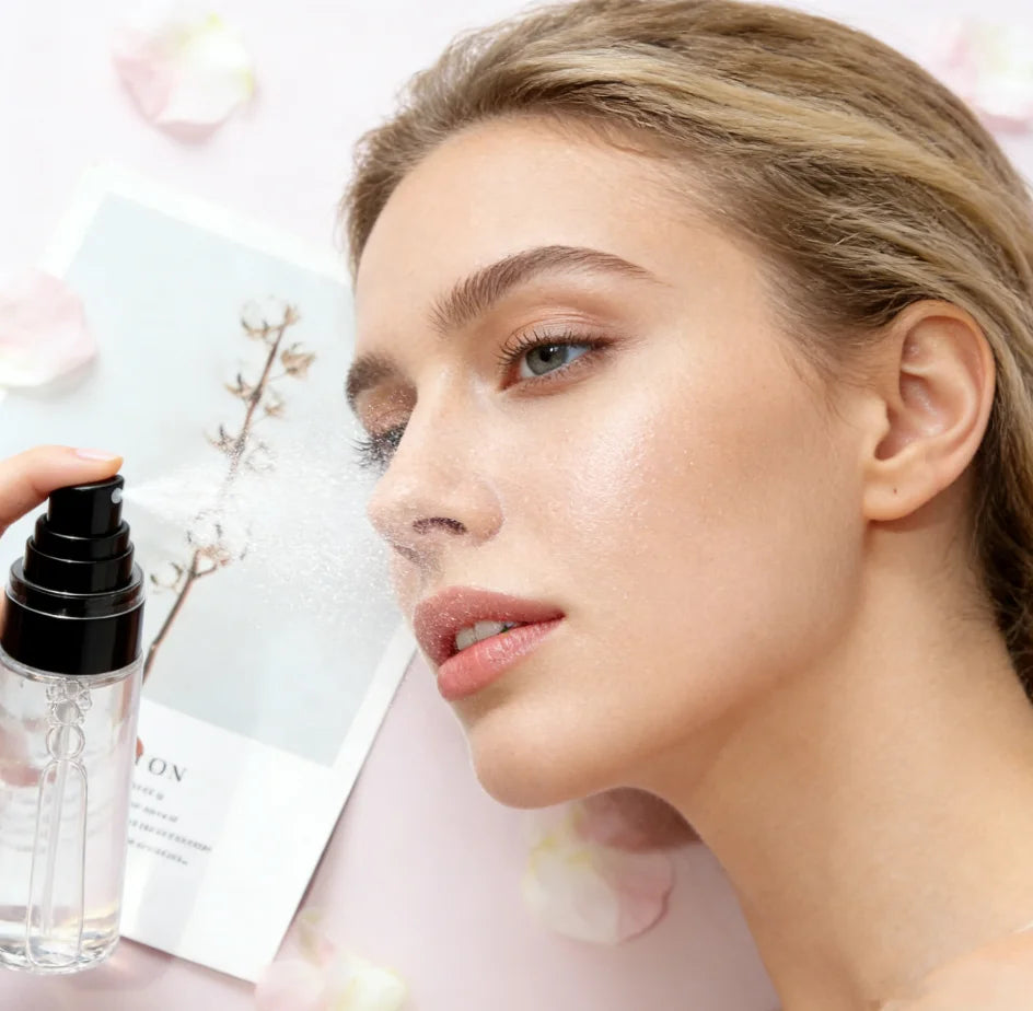 Wholesale Make Your Own Brand Vegan Face Long Lasting Setting Spray Custom Private Label Makeup Finishing Orange Setting Spray
