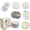 Make up Remover Pads Ready to Ship Almohadillas Desmaquillantes Reusable Bamboo Makeup Cleansing Remover Puff for Cosmetics