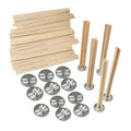 Wholesale Wooden Wick Candle Wicks for Candle Making Wood Wicks With Metal Holder