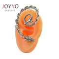 Exaggerated Single Ear Stud Earrings Stainless Steel Whole Ear Hanging Dragon Punk  Earrings for Men