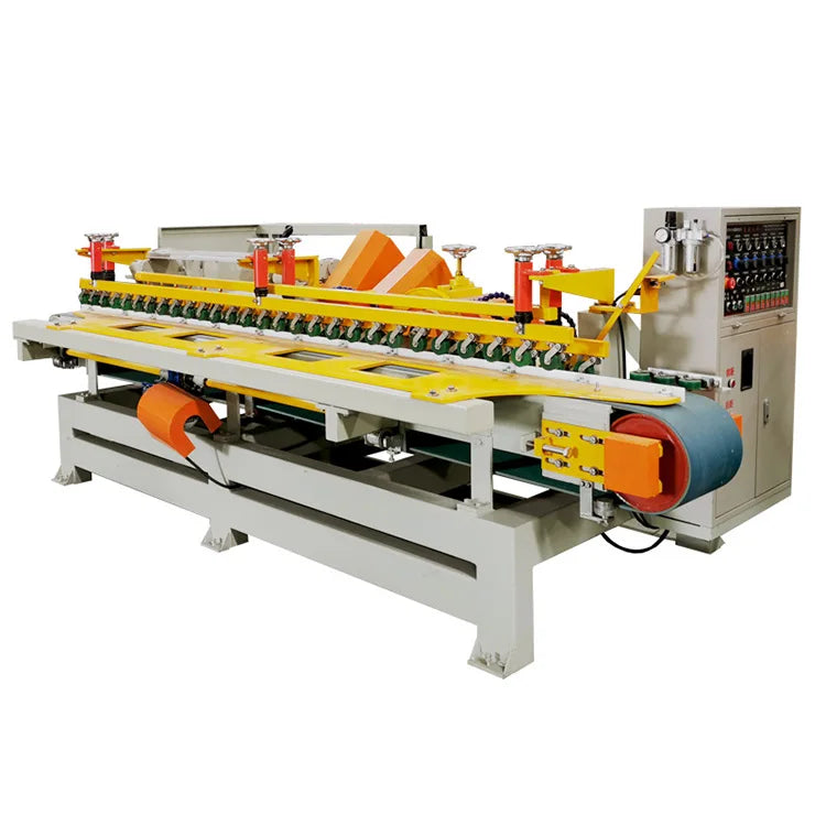 China Baotao 6 Heads Marble Granite Stone Grinding Machine Automatic Beveling Machine Ceramic Tile Edge Polishing Machine