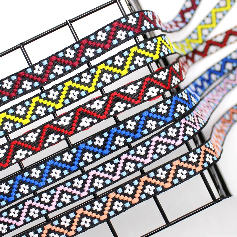Deepeel RD017 1.2/2CM Sewing Accessories Ethnic Embroidery Fabric Lace Trims Decoration Webbing