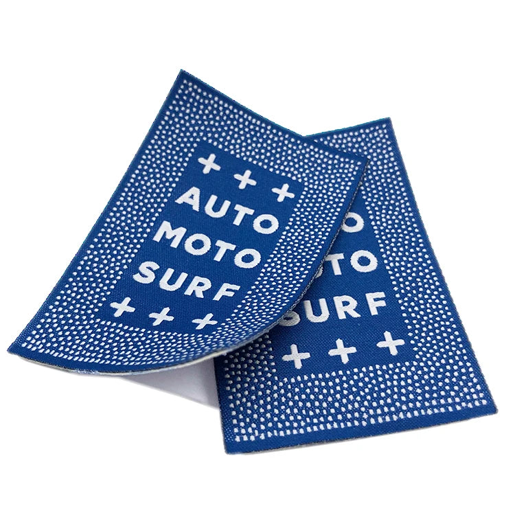 Clothes Sticker Glue Adhesive Heat Transfer Woven Label Iron on Woven Labels Tags