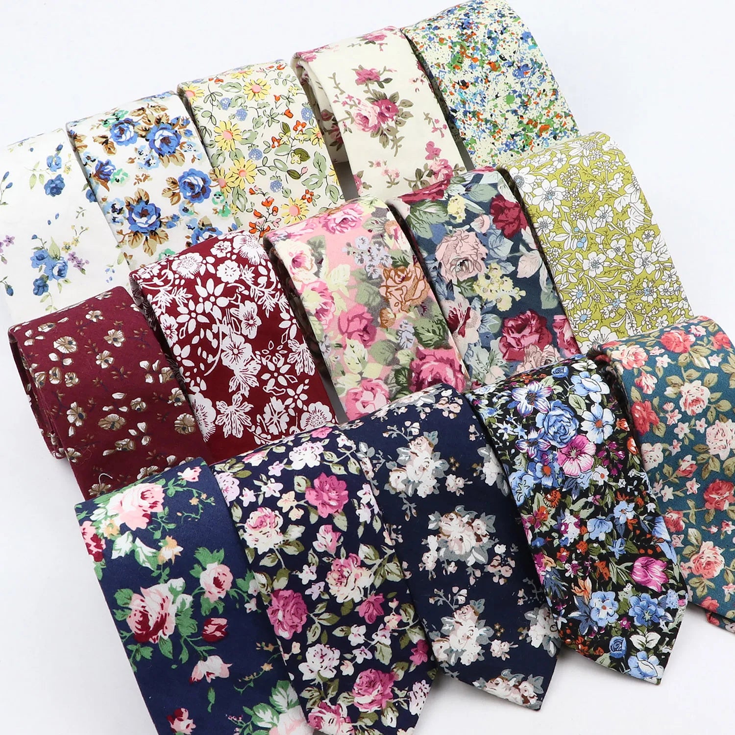 Floral Printed 6cm Neck Tie Cotton Women&Men Wedding Butterfly Dress Tuxedo Gift Bow Tie Accessory
