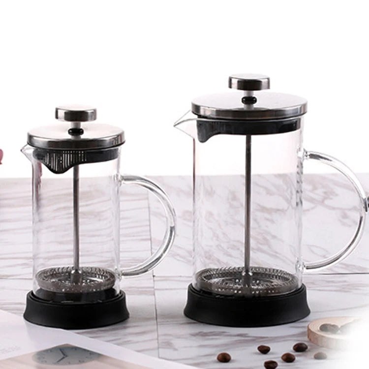 Wholesale Price Eco-Friendly Modern French Press Coffee Maker Portable Travel Cafetiere Double Wall Borosilicate Glass Thermal