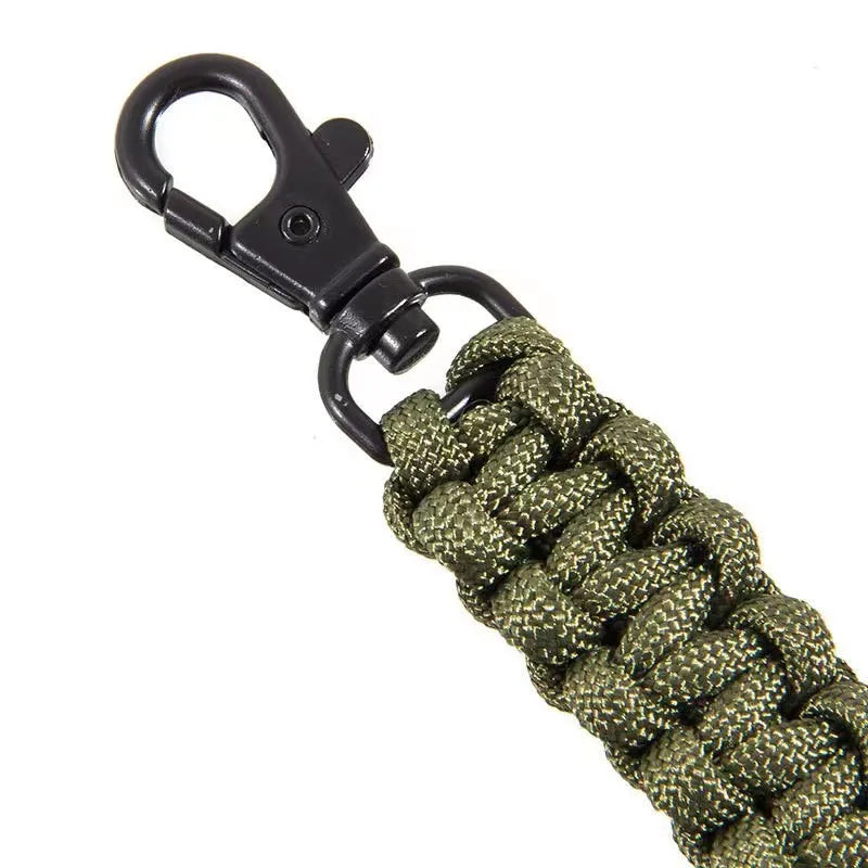 XIWANG Camping Climbing Survival Tool Umbrella Rope Keychain Tactical Carabiner Paracord Rope Keychain