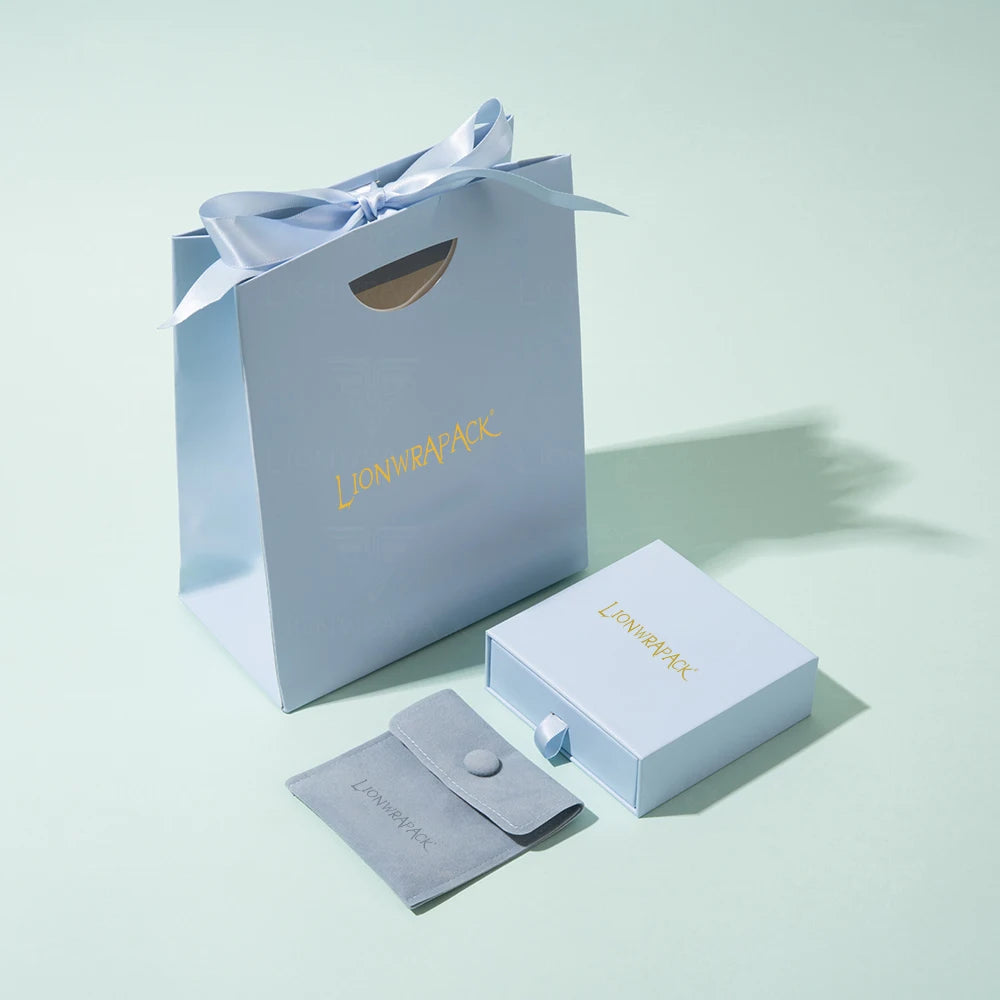 Lionwrapack Custom Logo Printed Paper Earring Necklace Gift Ring Packaging Boxes Jewelry Drawer Box Set