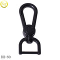 Custom Handbag Fittings Handle Snap Hook Zinc Alloy Matte Black Dog Rope Spring Strap Hooks for Luggage