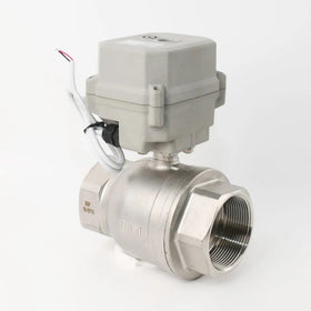 Tonhe 2 Wire Motorized Ball Valve Auto Shut off Valve 2 Inch DN50 Stainless Steel Electric Valve
