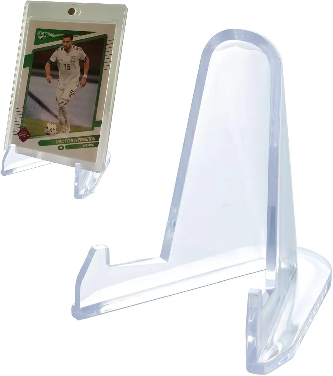 Modern 2.3 Inch Thickened Acrylic Card Display Stand Magnetic Card Holder for Coins Challenge Medals Baseball Sports Trading