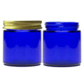 Wholesale Empty 4oz 120ml Cobalt Blue Glass Candle Jars with Metal Lids