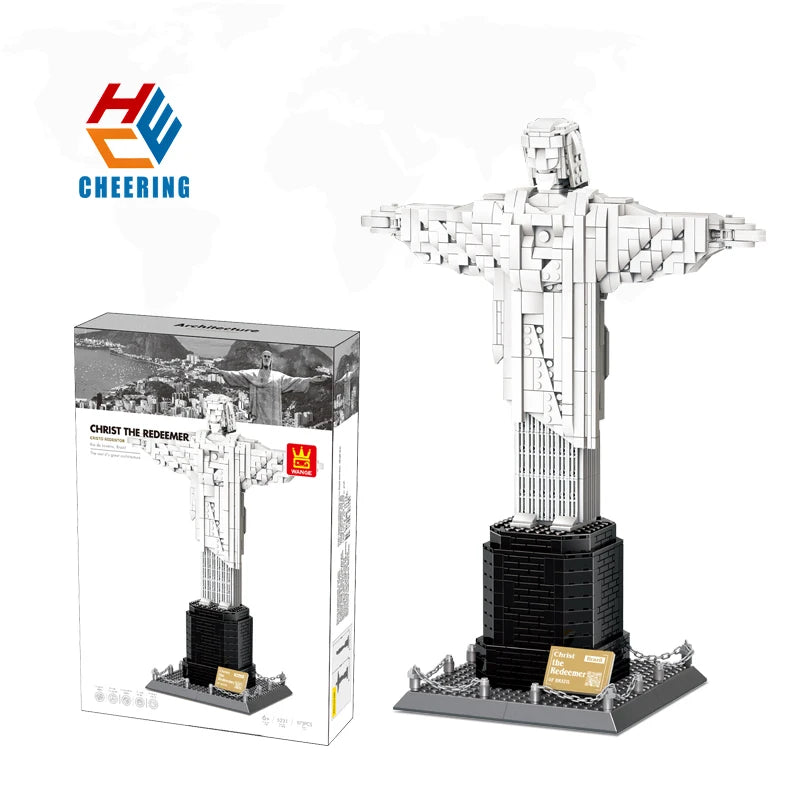 5231 973pcs World Architecture Bricks Christ the Redeemer-Rio De JaneiroBrazil Building Blocks Building Blocks Children Toys