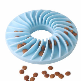 TPR Interactive Toy Slow Feeding Plate Molar Bite Pet Chew Toys Pet Flying Disc Toys