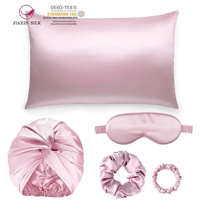2022 New Design 100% Silk Custom Luxury Pure Mulberry Pillowcase Eye Mask Sleeping Set