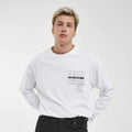 Imperio Shop Men's Regular Fit Casual with Pattern Good Things Are Coming Breathable O-Neck Long Sleeve T-Shirt in Negro XS