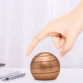 Adult Desktop Stress Relief Metal Toy Aluminum Alloy Decompression Hypnosis Rotary Gyro Fingertip Toy Kinetic Round Spinner Gift