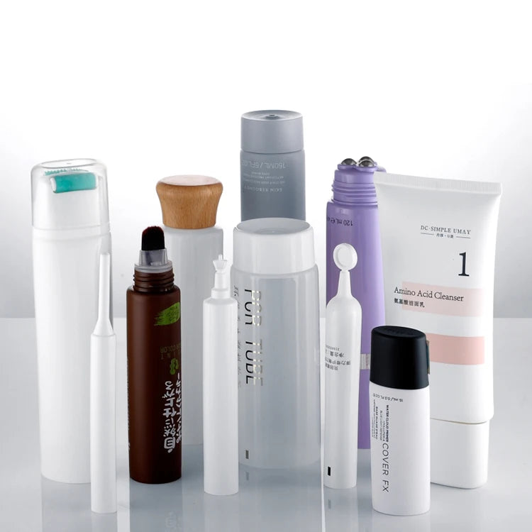 PE Eco-Friendly Biodegradable Leather Carton Contains Hand Cream Body Lotion Sunscreen Soft Cosmetics for Outdoor Skin Care