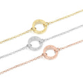 Fashion Minimalist 316L Stainless Steel Pendant Necklaces 9mm Tiny Circle Necklace