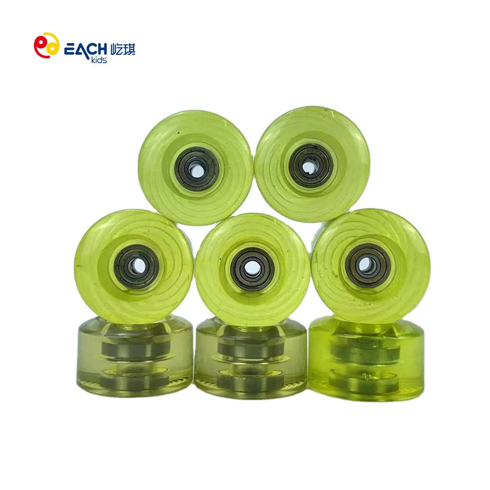 EACHkids Durable 58*32mm PU Inline Skate Wheels Quad Roller Skates for Adults and Women Flashing Roller Skates