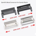 Quickfit Smart Watch Band Strap Stainless Steel Metal Connector Adapter for Garmin Fenix 8 7X 7 6x Pro 5X