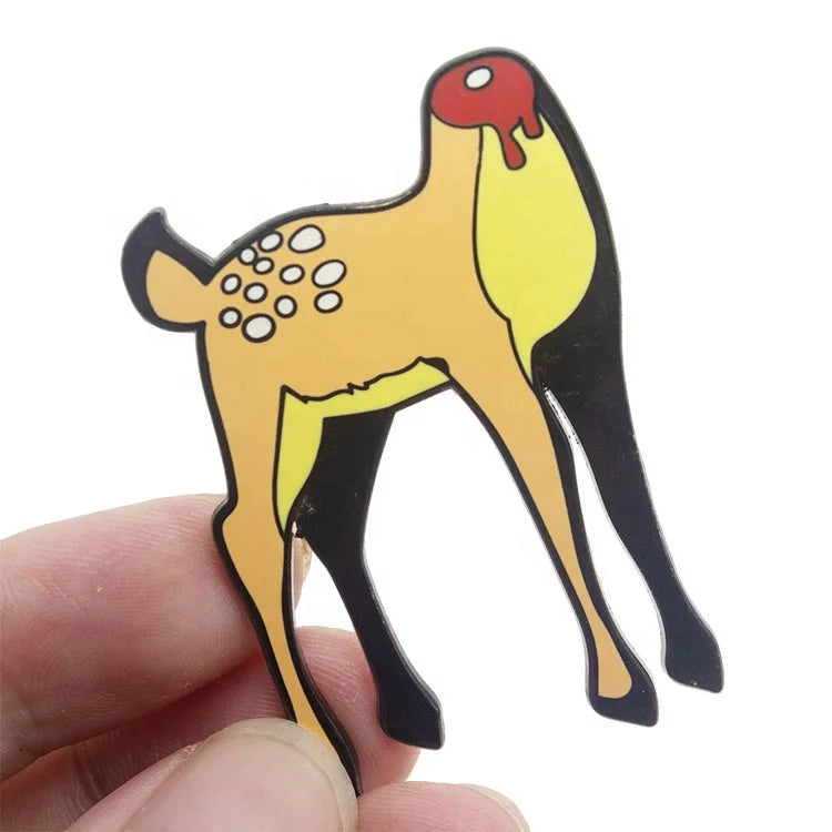 Doy Label Metal Badges China Wholesale Designer Cute Cartoon Anime Hard Enamel Lapel Pins for Hats
