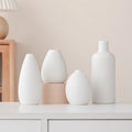 4-piece Ceramic Vase Set Simple Flower Arrangement Brushed Ceramic Vases Modern Matte Small Ceramic Flower Bud Vases