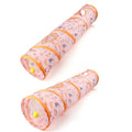 Wholesale Pet Interactive Cat Toys Summer Cats Printed Toy Tunnel House Bed Foldable Fashionable Funny Kitten Toy Cat Tunnel