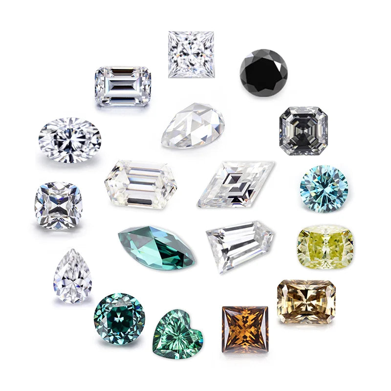 Starsgem Ready to Ship Loose Gemstone OS PS OCT MS SQ RD BA Pass Diamond Tester Kalala Iced Out Moissanite Price Per Carat