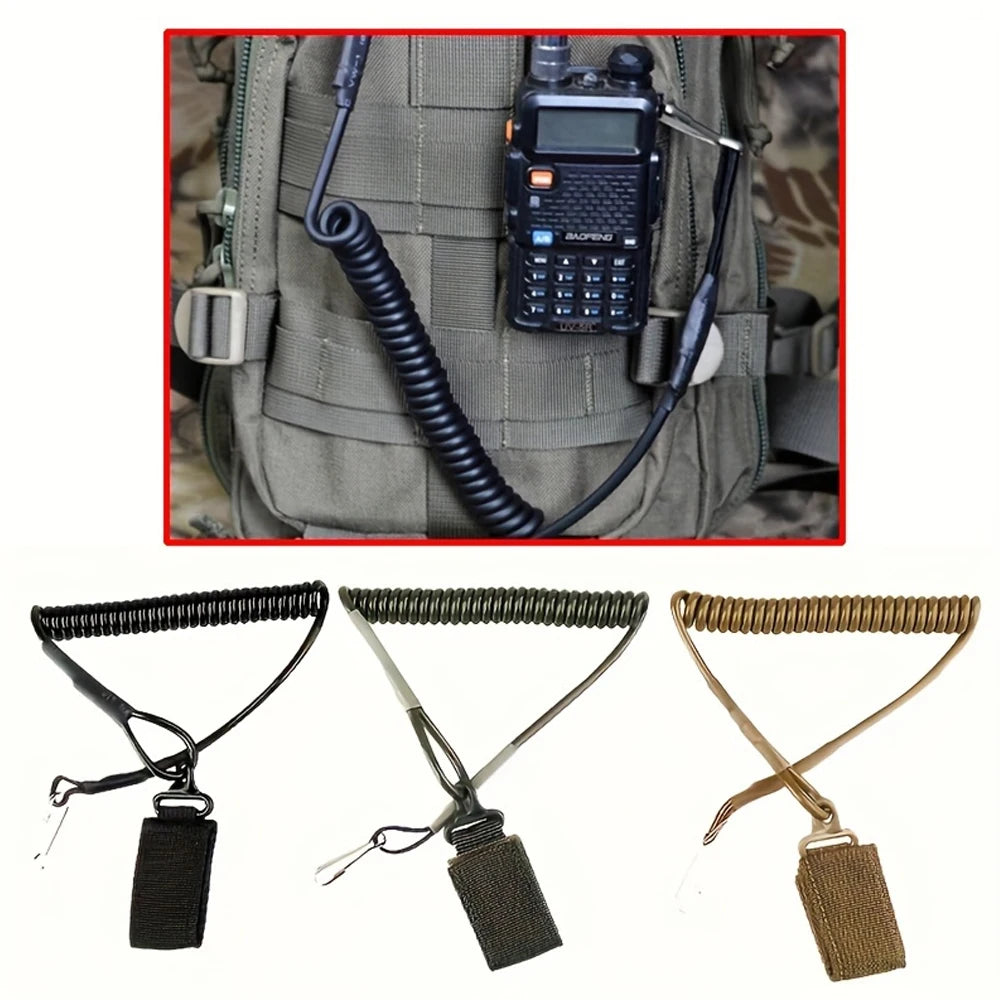 Tactical Spring Rope Anti-Loss Safety Rope for Shooting High-Altitude Operations Hunting Accessories