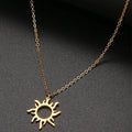 Stainless Steel Classic Custom Anniversary Sun Necklace Chains