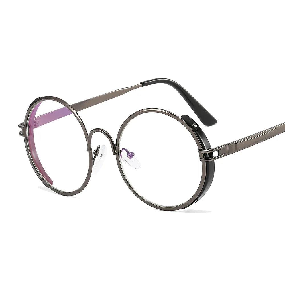 Retro Round Metal Eyeglasses Anti Blue Light Blocking Optical Computer Glasses Eye Frames 2023 Eyewear