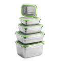 350ml 550ml 850ml 1800ml 2800ml Aitight Stainless Steel Meal Prep Food Container Bento Lunch Box Snack Storage Container