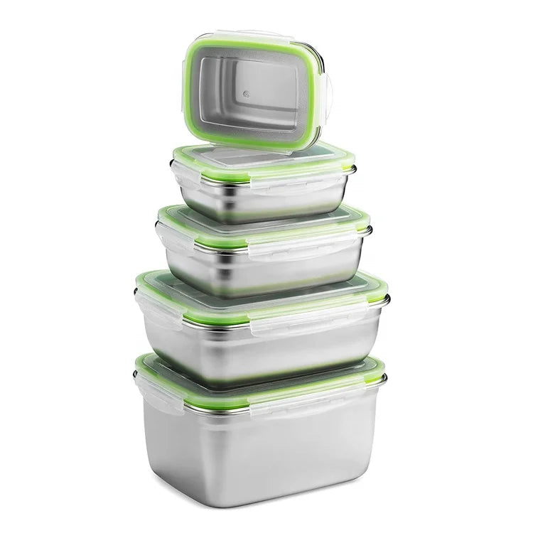 350ml 550ml 850ml 1800ml 2800ml Aitight Stainless Steel Meal Prep Food Container Bento Lunch Box Snack Storage Container