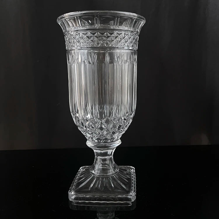 33cm Height Tall Decoration Glass Vases MH-V068