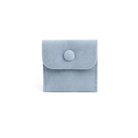 Wholesale Luxury Custom Blue Beige Pink Velvet Pouch Premium Jewelry Container for Fine Jewellery