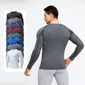 Men's Lightweight Quick-Drying Compression Fitness Sportswear for Autumn for Outdoor Sports & Running