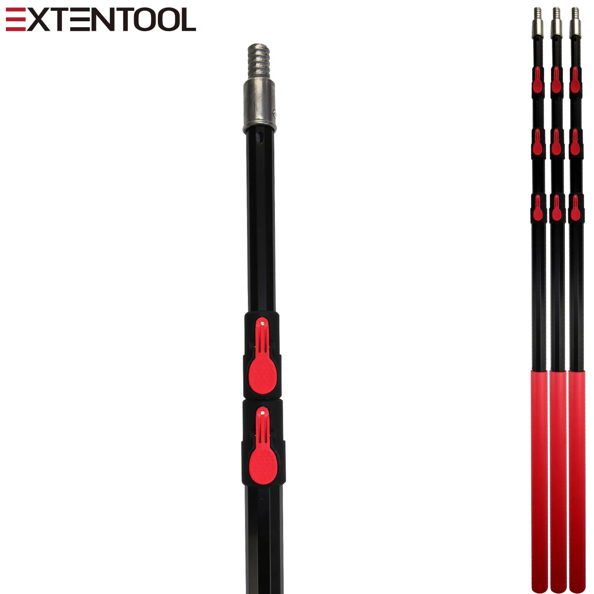 For Aluminum Telescopic Pool Pole with Brush 4 Sections Eco-Friendly