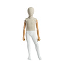 Realistic Children Mannequins Fiberglass Fabric Covered Child Dummy Girl Boy Kids Mannequin Customized Standing Unisex Full-body