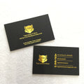 Special Paper Black Card Business Card for Convex and Stamping for High-end Business Brand Card Production