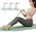 Resistance Bands Elastic Fitness Bands for Sports Exercises at Home Multifunctional Portable 4 Tube Elastic Pedal Puller